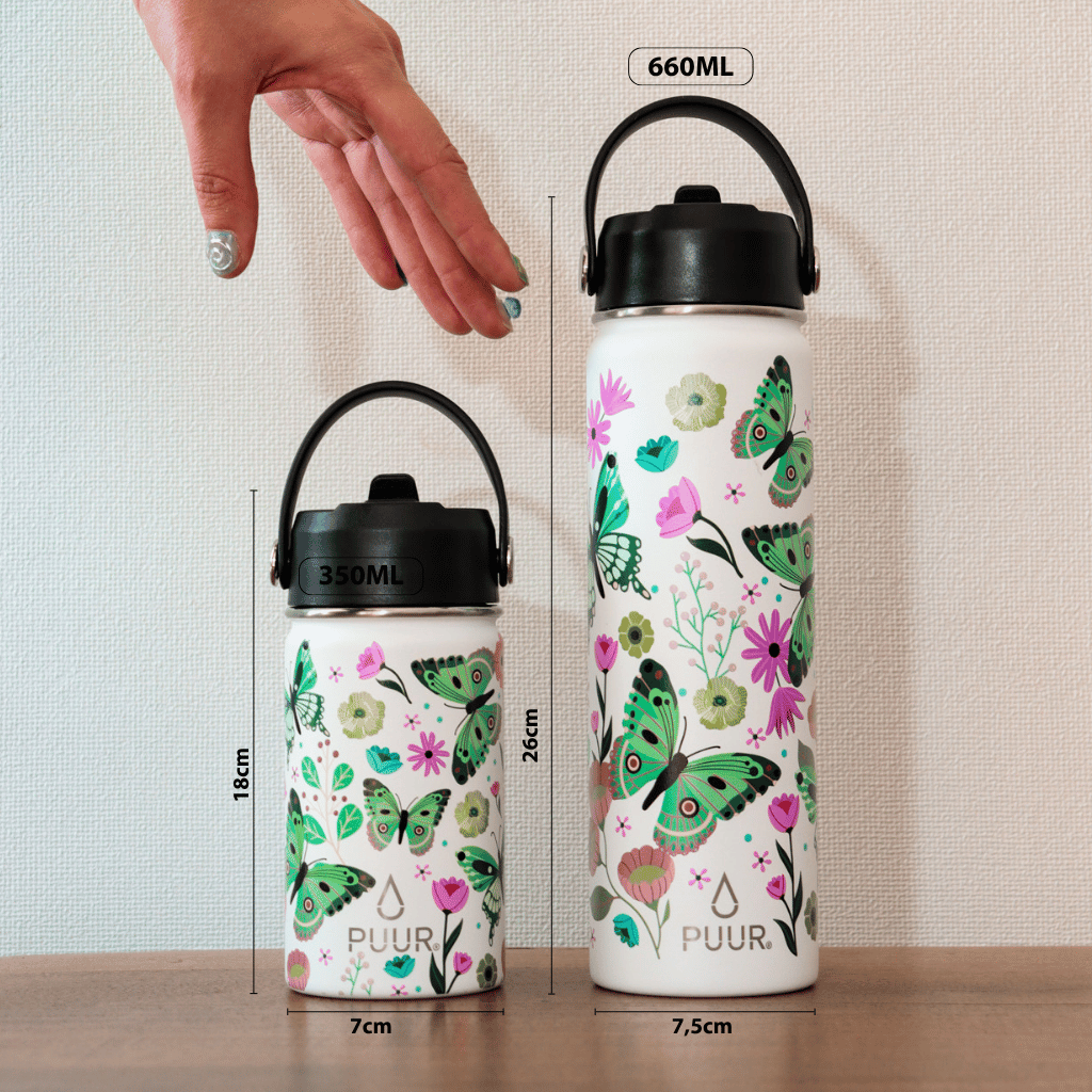 Botella Puur Activa Butterfly 660 ml