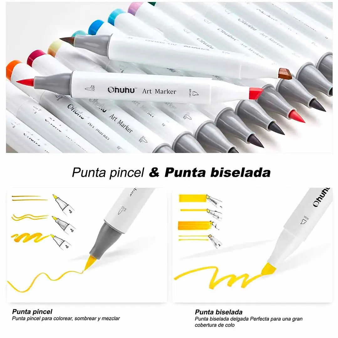 Set  60 Marcadores de Alcohol  doble punta Edición limitada Honolulu