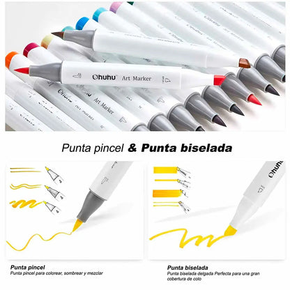 Set  60 Marcadores de Alcohol  doble punta Edición limitada Honolulu