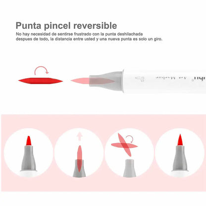 Set  60 Marcadores de Alcohol  doble punta Edición limitada Honolulu