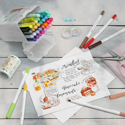 Set de 40 marcadores Dual Tip Journaling