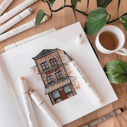 Maleta 48 marcadores de alcohol Honolulu