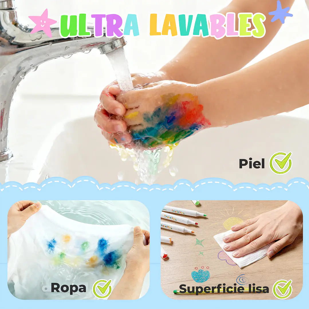 Estuche 24 Marcadores Acrílicos Ultra-Lavables