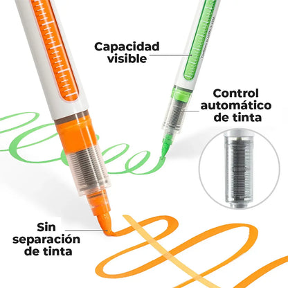 Estuche  24 Marcadores Acrílicos Punta Pincel  OHUHU Serie  NAHUKU