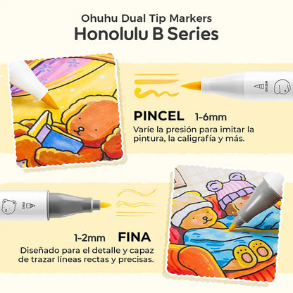 Set 48 marcadores Bobbie Goods Honolulu B Edición limitada