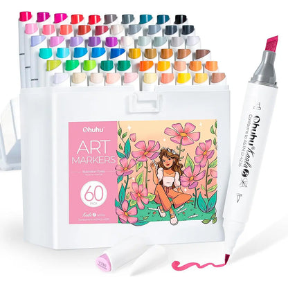 Set  60 marcadores de Alcohol Serie  Kaala B