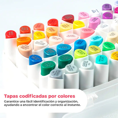 Set  60 marcadores de Alcohol Serie  Kaala B