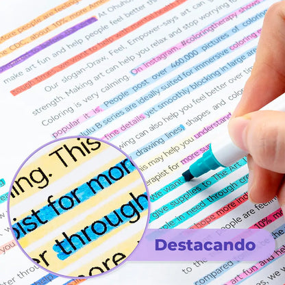 Estuche 16 marcadores destacadores mágicos 32 Colores