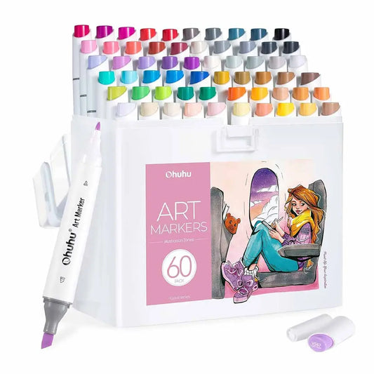 Set  60 marcadores de Alcohol Ilustración Tone