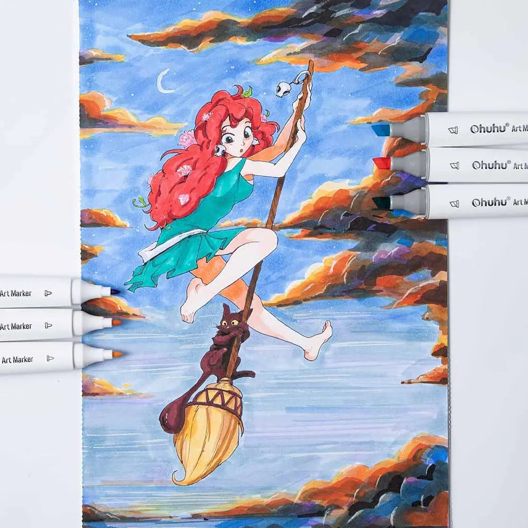 Set  60 marcadores de Alcohol Ilustración Tone