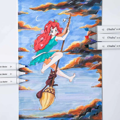 Set  60 marcadores de Alcohol Ilustración Tone