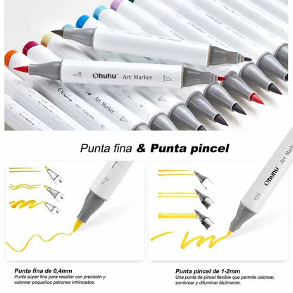 Set de 48 Marcadores de Alcohol serie Honolulu B