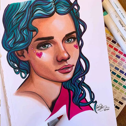 Sketchbook con prepicado para marcadores de alcohol