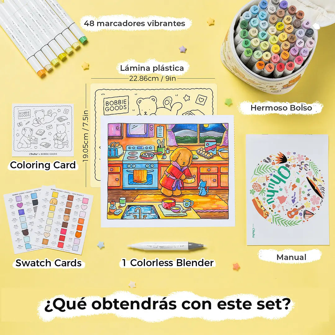 Set 48 marcadores Bobbie Goods Honolulu B Edición limitada