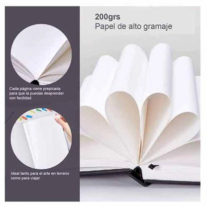 Sketchbook con prepicado para marcadores de alcohol