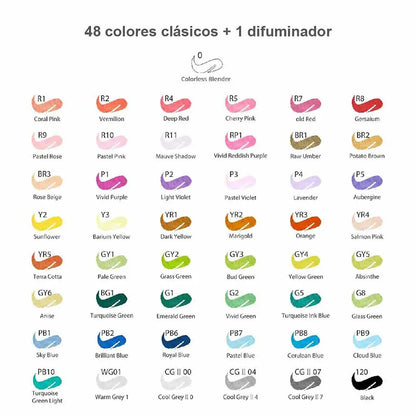 Maleta 48 marcadores de alcohol Honolulu