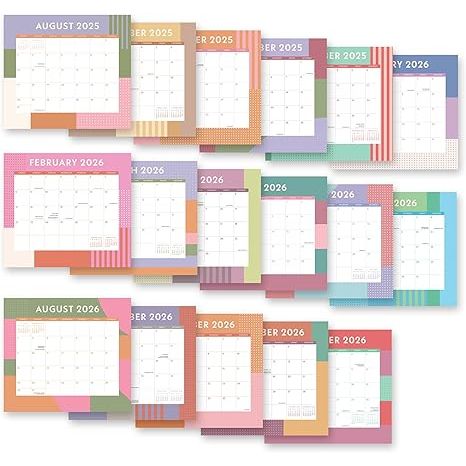 Calendario 2026 Magnético Color Block
