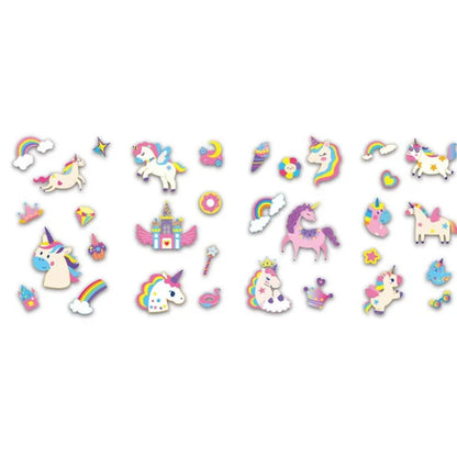 Set de Stickers para Uñas y Tatuajes Temporales - Unicornios