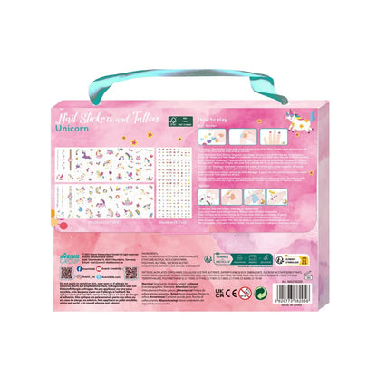 Set de Stickers para Uñas y Tatuajes Temporales - Unicornios