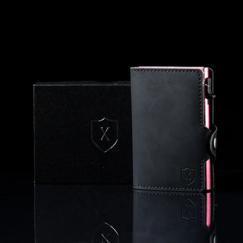 Billetera De Luxe Black & Pink Xclusive