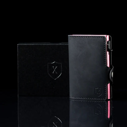 Billetera De Luxe Black & Pink Xclusive