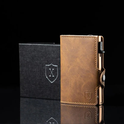 Billetera De Luxe Gold Brown Xclusive