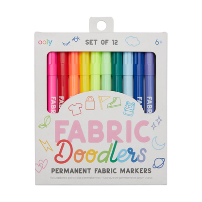 Set 12  Marcadores de tela Doodlers