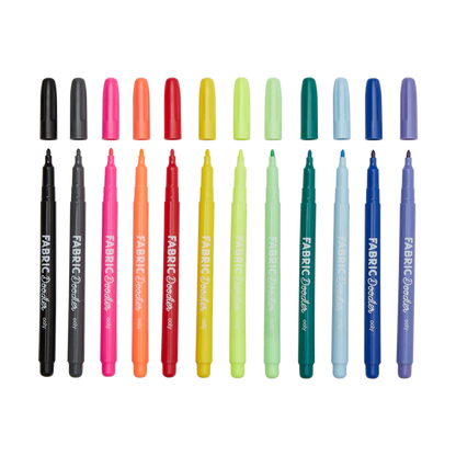 Set 12  Marcadores de tela Doodlers