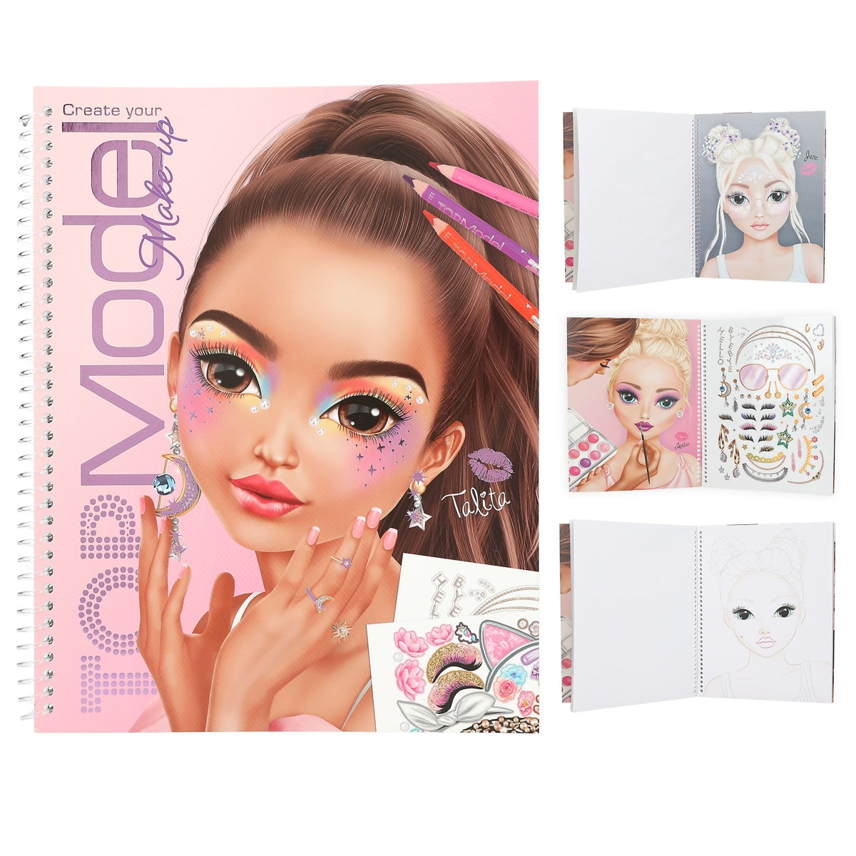 TOP MODEL Make-up Colouring Book