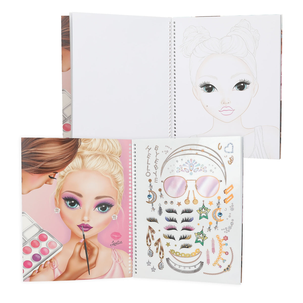 TOP MODEL Make-up Colouring Book