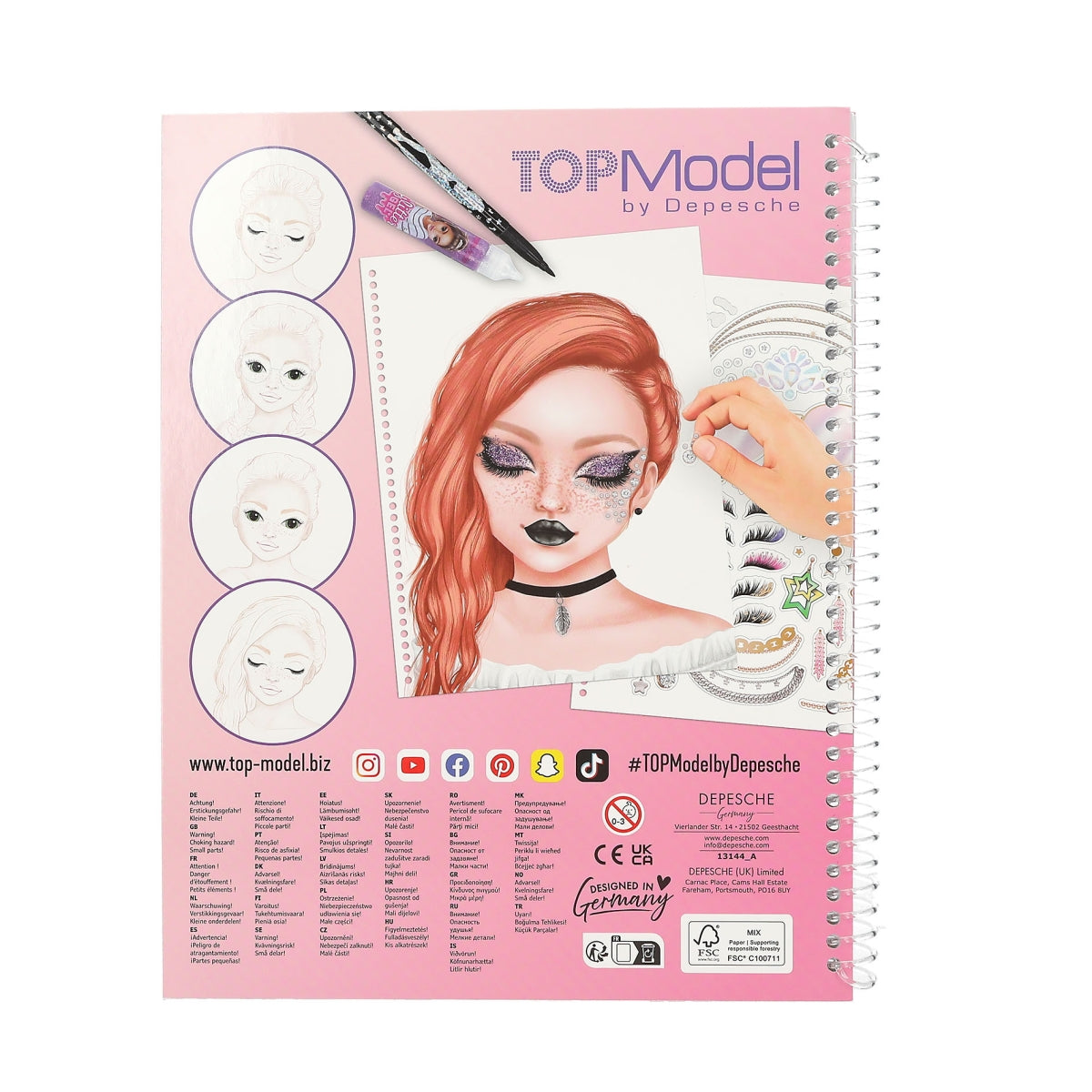 TOP MODEL Make-up Colouring Book