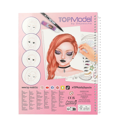 TOP MODEL Make-up Colouring Book