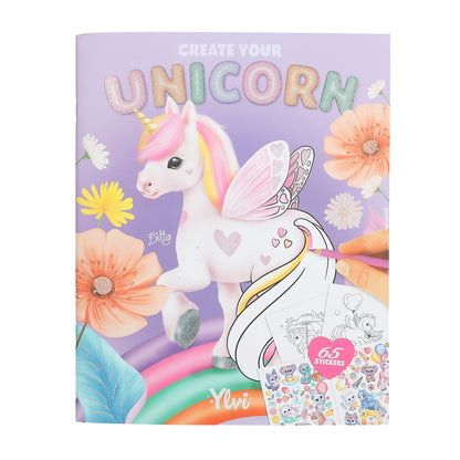 Ylvi Create your Unicorn - Libro 13 preciosos diseños para colorear