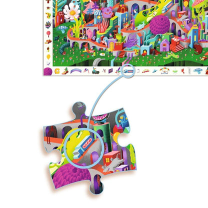 Puzzle Observación Crazy Town  - 200 piezas