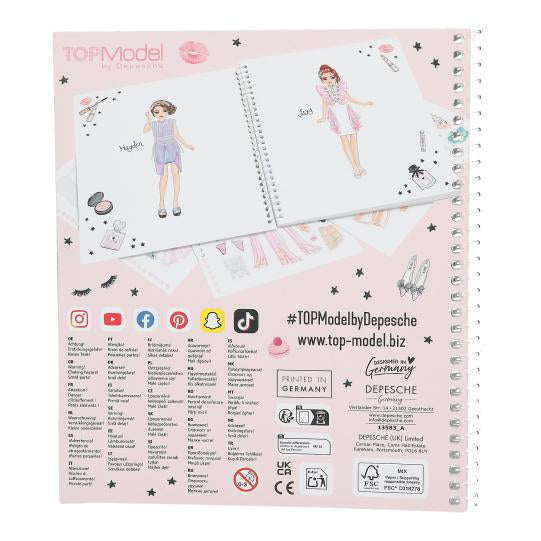 Cuaderno con Stickers TOPModel Dress me up - GLAM LOOK