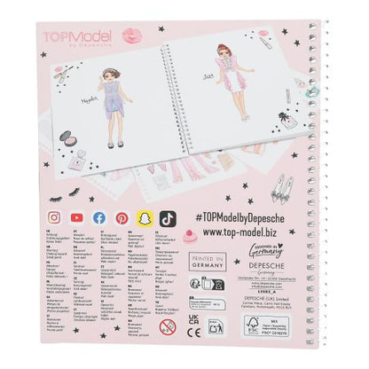 Cuaderno con Stickers TOPModel Dress me up - GLAM LOOK