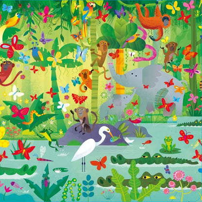Libro y puzzle - EN LA SELVA 300 piezas
