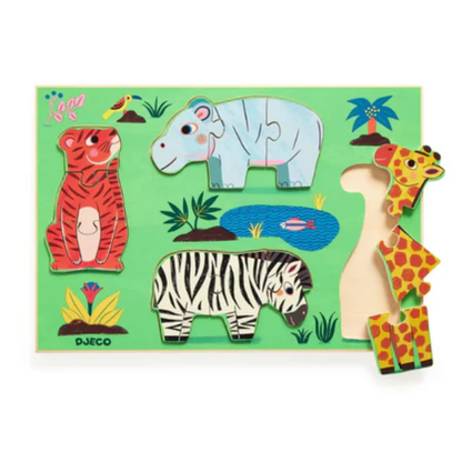 Puzzles de madera Coucou Tigre