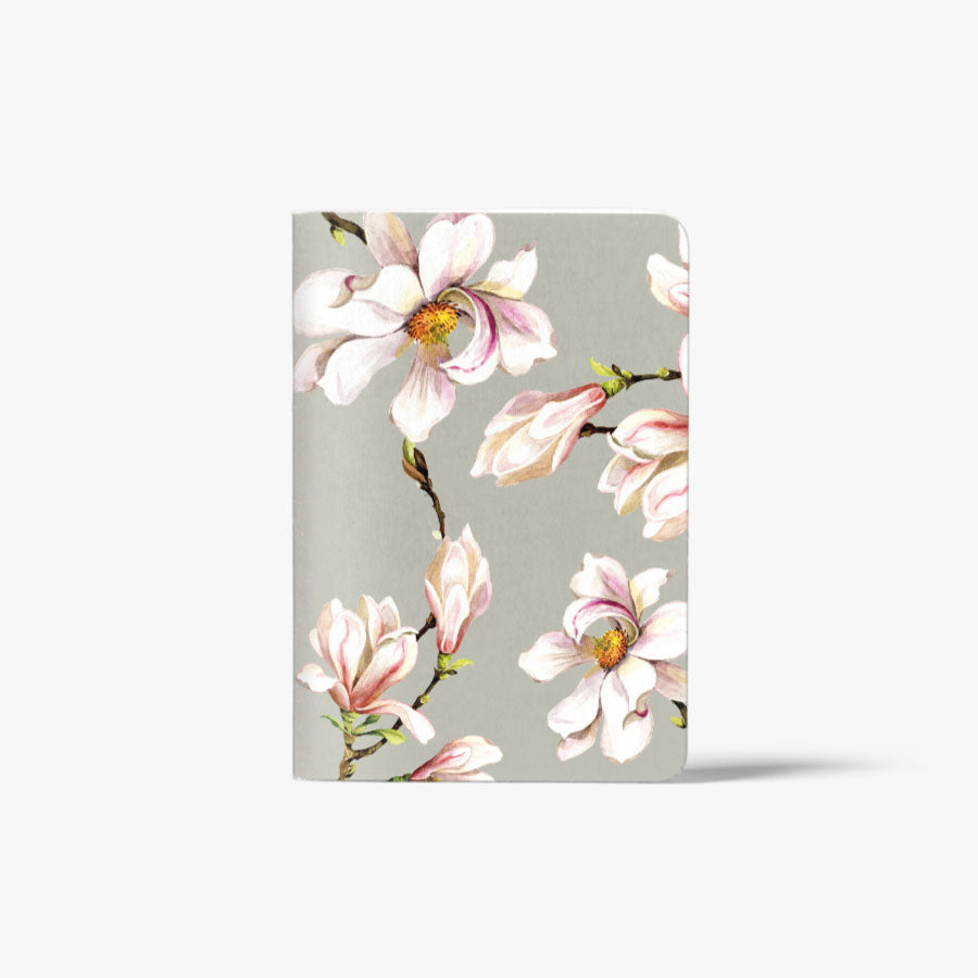 Libreta Tapa Blanda cuadriculada Magnolias