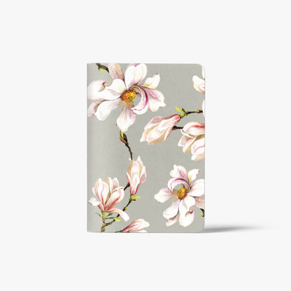 Libreta Tapa Blanda cuadriculada Magnolias
