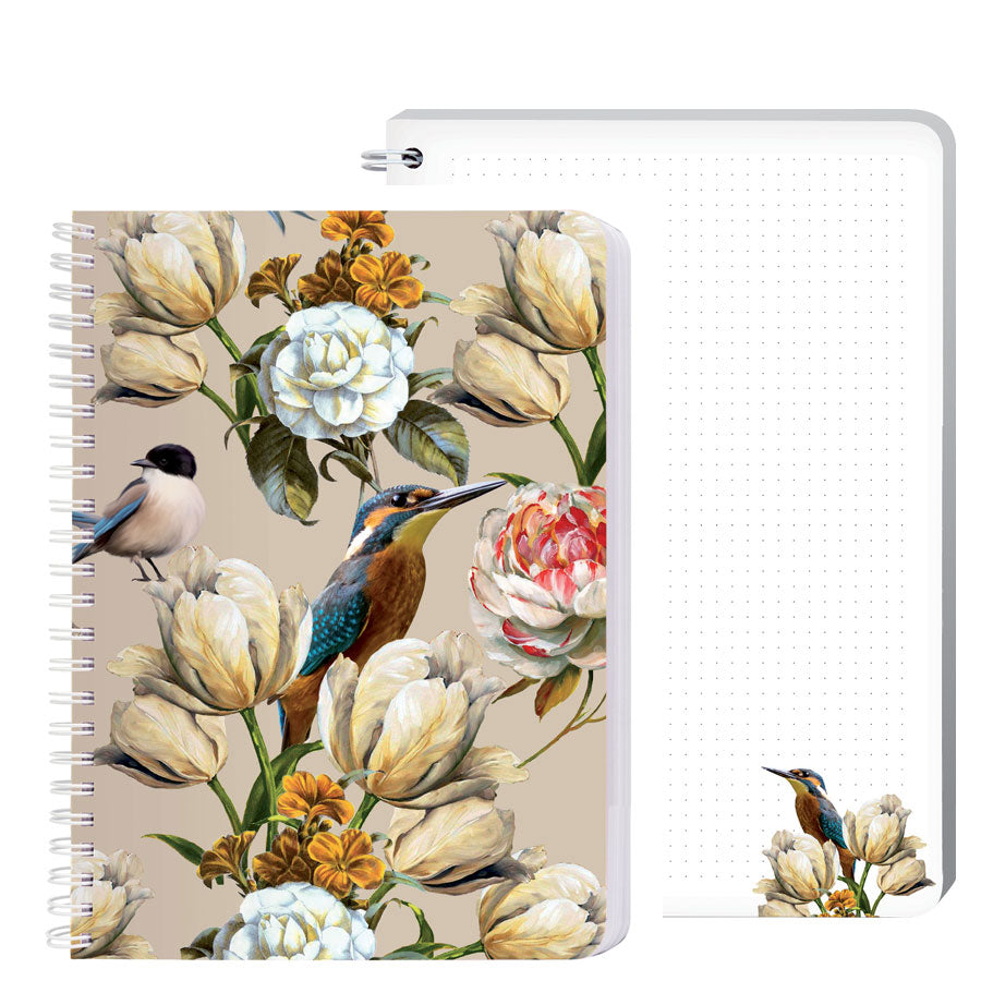 Cuaderno mediano cuadriculado  Pájaro de Hielo