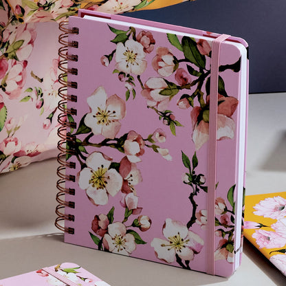Cuaderno Tapa dura punteado Cerezos Rose