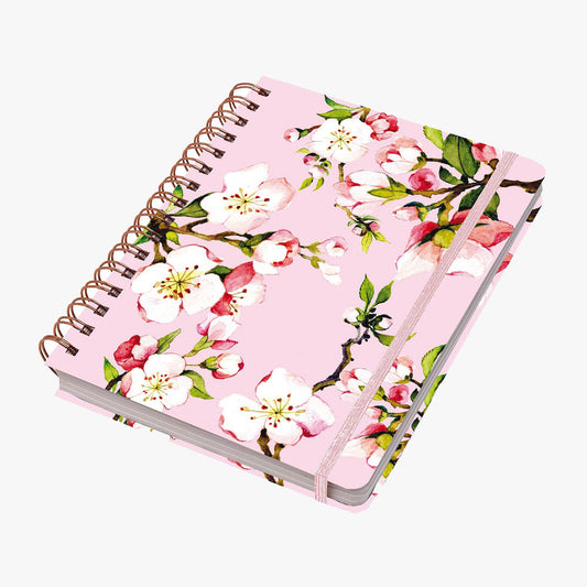 Cuaderno Tapa dura punteado Cerezos Rose