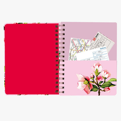 Cuaderno Tapa dura punteado Cerezos Rose