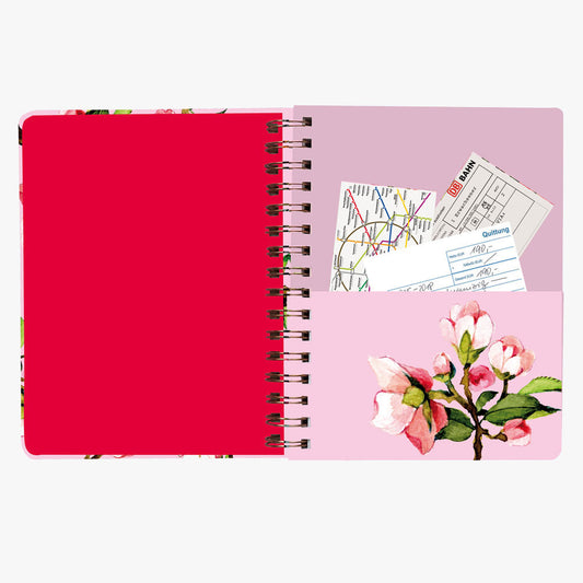 Cuaderno Tapa dura punteado Cerezos Rose
