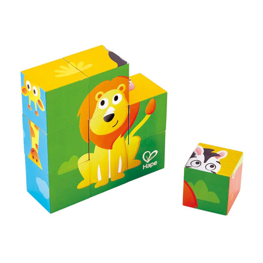 Puzzle con bloques jungla