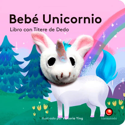 libro con titere de dedo - Bebé Unicornio