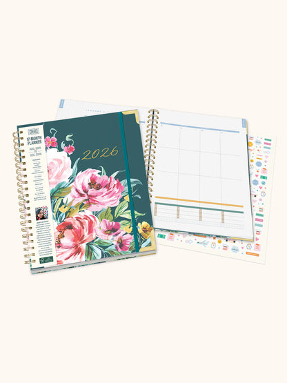 Agenda espiral extragrande Bella Flora 2026