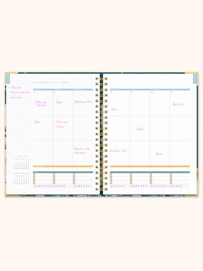 Agenda espiral extragrande Bella Flora 2026