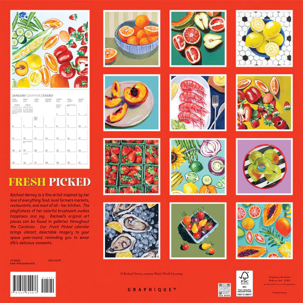 Calendario 2026 Pared 12M - Hortalizas